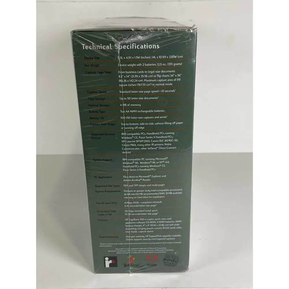 HP Capshare 920 Portable E Copier New Sealed box